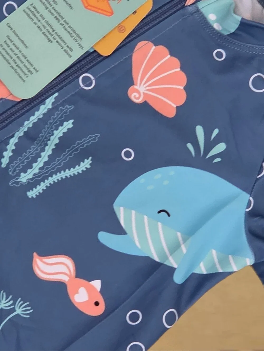 50+ UPF swimsuit seal life baby kids 24-36 months